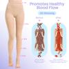 20-30 mmHg Graduated Compression Pantyhose for Women, Footless High Waist Support Compression Tights & Leggings for Swelling Relief, Circulation Boost & Travel Comfort, Beige, 2X-Large view 3