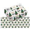 Custom Name Wrapping Paper, Name Logo Christmas Tree Print Wrapping Paper Roll Personalized Gift Wrap with Funny Logo for Mom Mother's Day Birthday Christmas, 1, 2, 3 or 5 Roll view 1