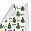 Custom Name Wrapping Paper, Name Logo Christmas Tree Print Wrapping Paper Roll Personalized Gift Wrap with Funny Logo for Mom Mother's Day Birthday Christmas, 1, 2, 3 or 5 Roll view 3