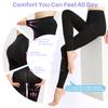 20-30 mmHg Graduated Compression Pantyhose for Women, Footless High Waist Support Compression Tights & Leggings for Swelling Relief, Circulation Boost & Travel Comfort, Black, Large view 4