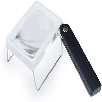 MOWFXUA Screen Magnifier Magnifier, 3. 5X Portable Desktop Magnifier Folding Pocket Magnifying Glass to Read The Elderly Child Watch Magnifier with LED Light