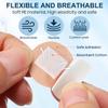 UKCOCO 100Pcs PE Bandages Quick Absorbing Round Adhesive Finger Cover Flexible First Aid Wound Care for Fingertips and Joints view 3