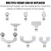 Spine Correction Gun, Electric Chiropractic Massager, Activator Chiropractic Corrector Adjusting Tool, 6 Adjustable Gears, 8 Interchangeable Gun Heads, for Adjust Vertebration(White,600N) view 4