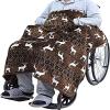 EUQKKWLOY Wheelchair Warmer Blanket, Fleece-Lined Wheelchair Cosy Cover, Legs Protection Cover Wheel Mobility Scooter Leg Warm Keep for Elderly, Or People in Office view 1