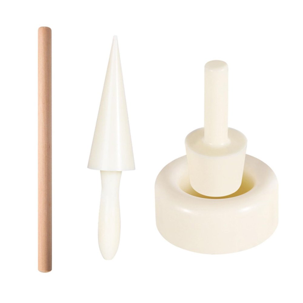 LEIQI Ice Cream Cone Mold for Homemades Dessert Practical Wooden and Baking Tool for Waffles Cookie Cone