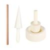 LEIQI Ice Cream Cone Mold for Homemades Dessert Practical Wooden and Baking Tool for Waffles Cookie Cone view 1