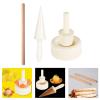 LEIQI Ice Cream Cone Mold for Homemades Dessert Practical Wooden and Baking Tool for Waffles Cookie Cone view 2