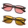 2 Pack Indoor FL-41 Pink & Outdoor Fluorescent-60 Brown Tinted Migraine Light Sensitivity Glasses for Photophobia, Fluorescent LED Glare and Computer, Two Pairs Blue Light Blocking Eyeglasses view 1