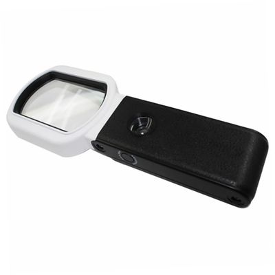 LALADEFIEE Desktop Magnifier with LED Light High Magnification Handheld Reading Glass for Repairing Books Newspapers Maps Ergonomic Design Practical Tool