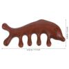 BIUDECO Sandalwood Scalp Massage Comb Wooden Dolphin Shape Head Neck Back Massager Travel-Friendly Hair Brush for Women Men Multifunctional Meridian Relaxation Tool view 2