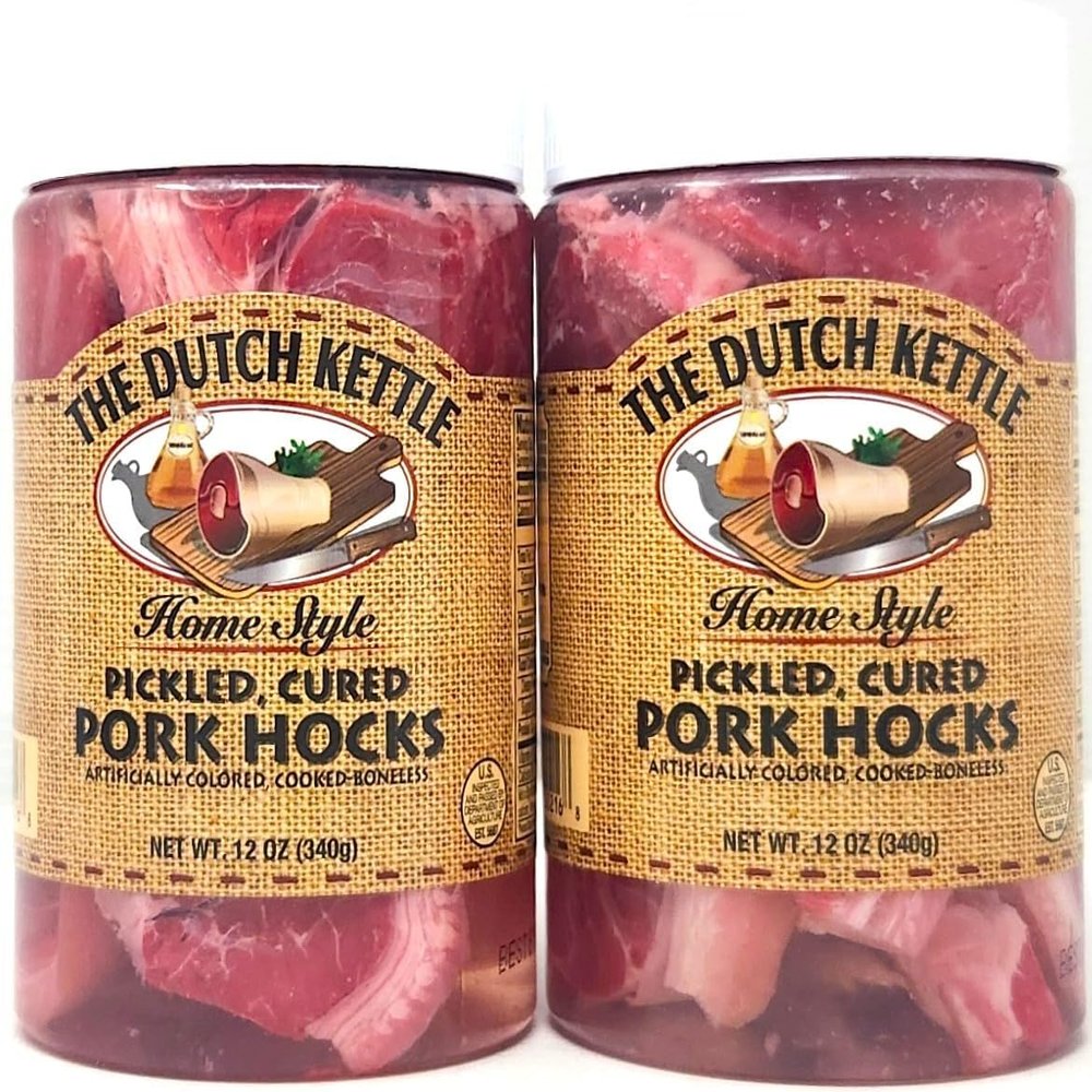 2 Pack of Dutch Kettle Pickled Meats (8oz, Pickled Cured Pork Hocks)