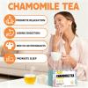 Chamomile Tea Bags120 Tea Bags (2g/Bag), Made from 100% Natural Chamomile Flowers | Helps with Digestion and Improve Sleep | Caffeine-Free | Sugar-Free | Gluten-Free | Vegan | Eco-Friendly Tea Bags view 2