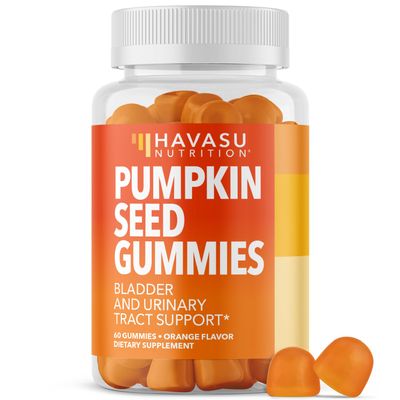 Pumpkin Seed Oil Gummies for Bladder and Urinary Tract Support, 30 Servings