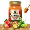 Maravida Wellness Sea Moss Gel Strawberry Ginger Honey Lime | 100% Wildcrafted Irish Sea Moss | Natural Energy, Immunity & Digestion Support 16 oz view 1