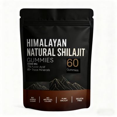 Himalayan Shilajit Gummies, Natural Energy and Focus, Non-GMO, 60 Gummies (1)