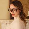 Joylook 2 PACK Reading Glasses for Women Trendy TR90 Blue Light Blocking Metal Frame Readers Stylish Square Cat Eye Eyewear, Black+Tortoise Grey 2 Pack, 1.75x view 2