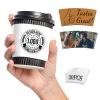 10-1000PCS Custom Coffee Cup Sleeves Custom Business Logo Disposable Cup Sleeves Personalized Paper Coffee Sleeve for Events Gift Wedding Party Anniversary Engagement 30PCS view 1
