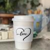 10-1000PCS Custom Coffee Cup Sleeves Custom Business Logo Disposable Cup Sleeves Personalized Paper Coffee Sleeve for Events Gift Wedding Party Anniversary Engagement 1000PCS view 3