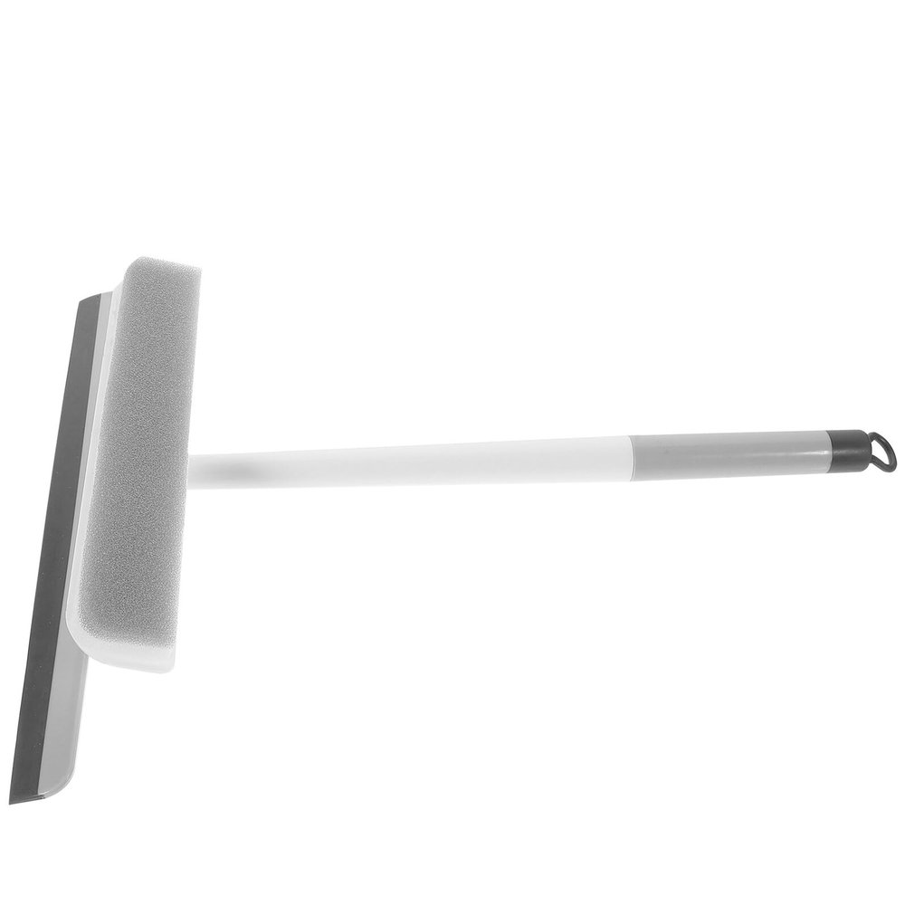 Ipetboom Ergonomic Bathroom Window Squeegee with Sponge Cleaner Double-Sided Glass Wiper for Shower Doors Mirrors Home Glass Easy Water Stain Removal Tool