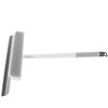 Ipetboom Ergonomic Bathroom Window Squeegee with Sponge Cleaner Double-Sided Glass Wiper for Shower Doors Mirrors Home Glass Easy Water Stain Removal Tool view 1