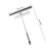 Ipetboom Ergonomic Bathroom Window Squeegee with Sponge Cleaner Double-Sided Glass Wiper for Shower Doors Mirrors Home Glass Easy Water Stain Removal Tool view 2
