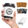 10-1000PCS Custom Coffee Cup Sleeves Custom Business Logo Disposable Cup Sleeves Personalized Paper Coffee Sleeve for Events Gift Wedding Party Anniversary Engagement 200PCS view 1