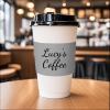 10-1000PCS Custom Coffee Cup Sleeves Custom Business Logo Disposable Cup Sleeves Personalized Paper Coffee Sleeve for Events Gift Wedding Party Anniversary Engagement 200PCS view 4