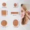 120pcs Small Circle Bandages, 6 Sizes Flexible Fabric Spot Adhesive Breathable Bandages Includes Oval Round & Square Strip Wound Protection for Face Nose Skin Hands Small Incisions view 2