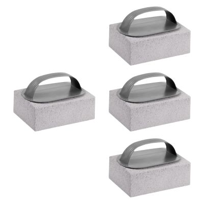 MYCENSE 4Pcs Grill Cleaner Blocks Reusable Multipurpose Commercial Grade Effectively Remove Residues and Dirty with Grip for