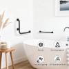 16 Inch Angled Grab Bar, iHansee L-Shaped Shower Grab Bar w/16 Inch Straight Bathroom Balance Bar, Stainless Steel Safety Handle for Seniors Elderly Injury Handicap, Matte Black view 3