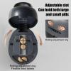 2-in-1 Pill Cutter, Adjustable 1/2 1/4 Pill Splitter with Sharp Blade, Storage Compartment Portable Safe Tablet Cutter for Tiny Small and Large Pills (Light Brown) view 3