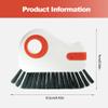2026 New 2 in 1 Groove Cleaning Brush Window Track Cleaning Tools, 2 in 1 Multifunction Hard Bristle Cleaning Brush with Hidden Scraper for Sliding Door Track, Window Sill, Window Seal (Red) view 2