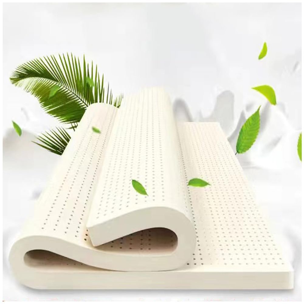 100% Natural Latex Mattress, Double Bed, 1/2/3/4/6 Inch Medium Firm Feel Mattress Topper for Back Pain with Removable Cover, Pressure Relieving,2.5cm,80x200cm(31.5x79in)