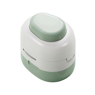 2-in-1 Pill Cutter, Adjustable 1/2 1/4 Pill Splitter with Sharp Blade, Storage Compartment Portable Safe Tablet Cutter for Tiny Small and Large Pills (Green)