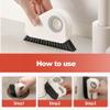 2026 New 2 in 1 Groove Cleaning Brush Window Track Cleaning Tools, 2 in 1 Multifunction Hard Bristle Cleaning Brush with Hidden Scraper for Sliding Door Track, Window Sill, Window Seal (Grey) view 4