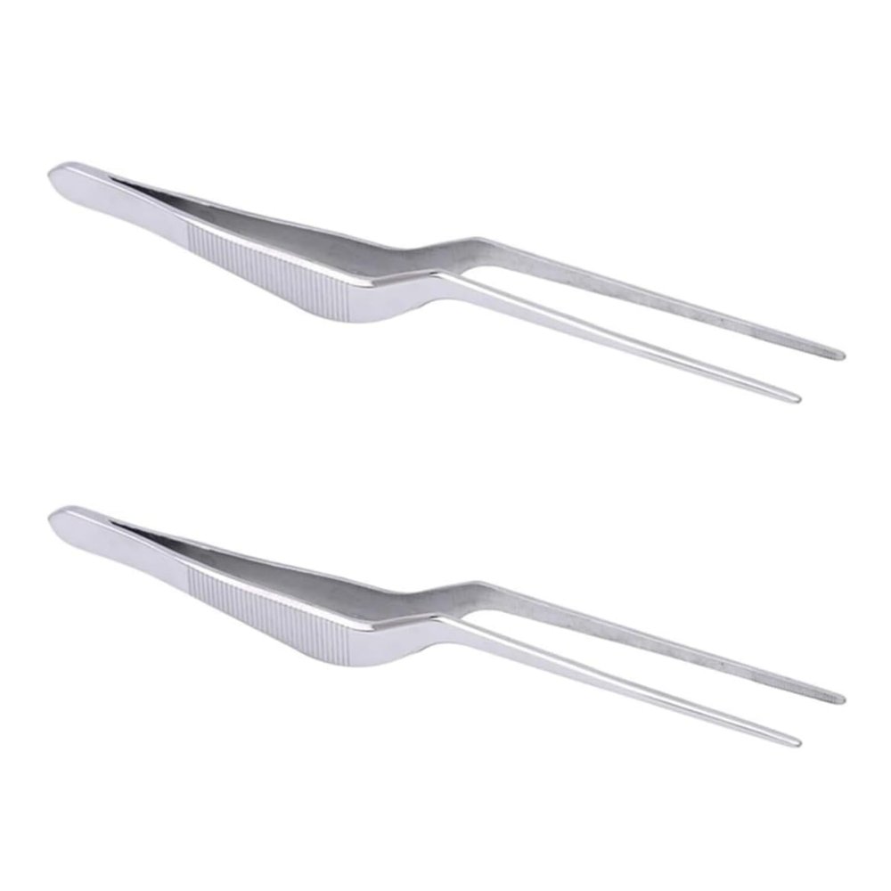 2Pcs Ear Tweezer Professional Spiral Design Stainless Steel Lighting Ear Tweezer Ear Clip Dug Earwax Tools Ears Care Earwax Removal Products Silver, Ear Wax Tweezers