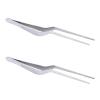2Pcs Ear Tweezer Professional Spiral Design Stainless Steel Lighting Ear Tweezer Ear Clip Dug Earwax Tools Ears Care Earwax Removal Products Silver, Ear Wax Tweezers view 1