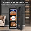 PPOIUYK 35L Electric Cigar Humidors Cabinet, Intelligent Electronic Cigar Cabinet Cooler with Spanish Cedar Wooden Drawer & Shelf, Temperature 11~18C,Built-in LED Light, 250 Cigars,A view 4
