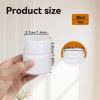 12 Pack Travel Pill Bottles - White Food Grade Plastic with Screw Caps & Labels, Small Pill Organizer for Pills, Vitamins, Capsules view 2