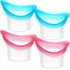 ValueBargain 4 Pcs Eye Wash Cup, Eye Cups for Eyes Wash Silicone Eyes Cleansing Cups for Quick & Effective Rinse, Portable Tool for Dust, Makeup, Irritants view 1