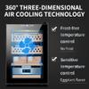 PPOIUYK 50L Humidor for Cigars, Intelligent Electronic Storage Cabinet, Holds 200-300 Cigars view 2