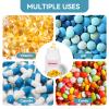 10 Pack Travel Pill Bottles - White Food Grade Plastic with Screw Caps & Labels, Small Pill Organizer for Pills, Vitamins, Capsules view 4