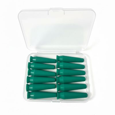 [12 Pack] Scleral Lens Inserter & Remover Tool Ventless Silicone Contact Lens Applicator for Hard, RGP & Prosthetic Eyes Easy-Squeeze Suction Plunger with Travel Case for Safe, Hygienic Use