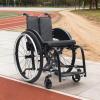 Lightweight Folding Wheelchair,Self Propelled Aluminium Sport Wheelchair,Portable Transit Wheel Chair,Removable Footrests(Blue,42cm/16.5in) view 2