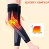 YAMIELO Aicao Knee Protection for Warmth Old Cold Legs, Compression Knee Sleeves Brace with Elastic Supports for Elderly (Gray+Orange,L) view 3