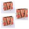 ARGENTFLUX Gift Bags, Vintage Rose Kraft Paper Bag Clothing Tote Bag Mask Shoe Box Packaging Gift Bag(L) view 2