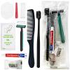 12 Sets Personal Hygiene Kit Bulk, Disposable Toothbrushes with Toothpaste, Comb, Shaving Razor, Towel, Cover, and Vanity Kit, Toiletry Kits Homeless Bulk Supplies for Women, Men, Travel, Homeless view 1