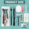 12 Sets Personal Hygiene Kit Bulk, Disposable Toothbrushes with Toothpaste, Comb, Shaving Razor, Towel, Cover, and Vanity Kit, Toiletry Kits Homeless Bulk Supplies for Women, Men, Travel, Homeless view 2