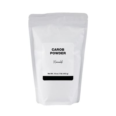 Minimalist Carob Powder, Ideal for Baking and Smoothies, Packaged for Convenience in a Resealable Bag (1 Pound)