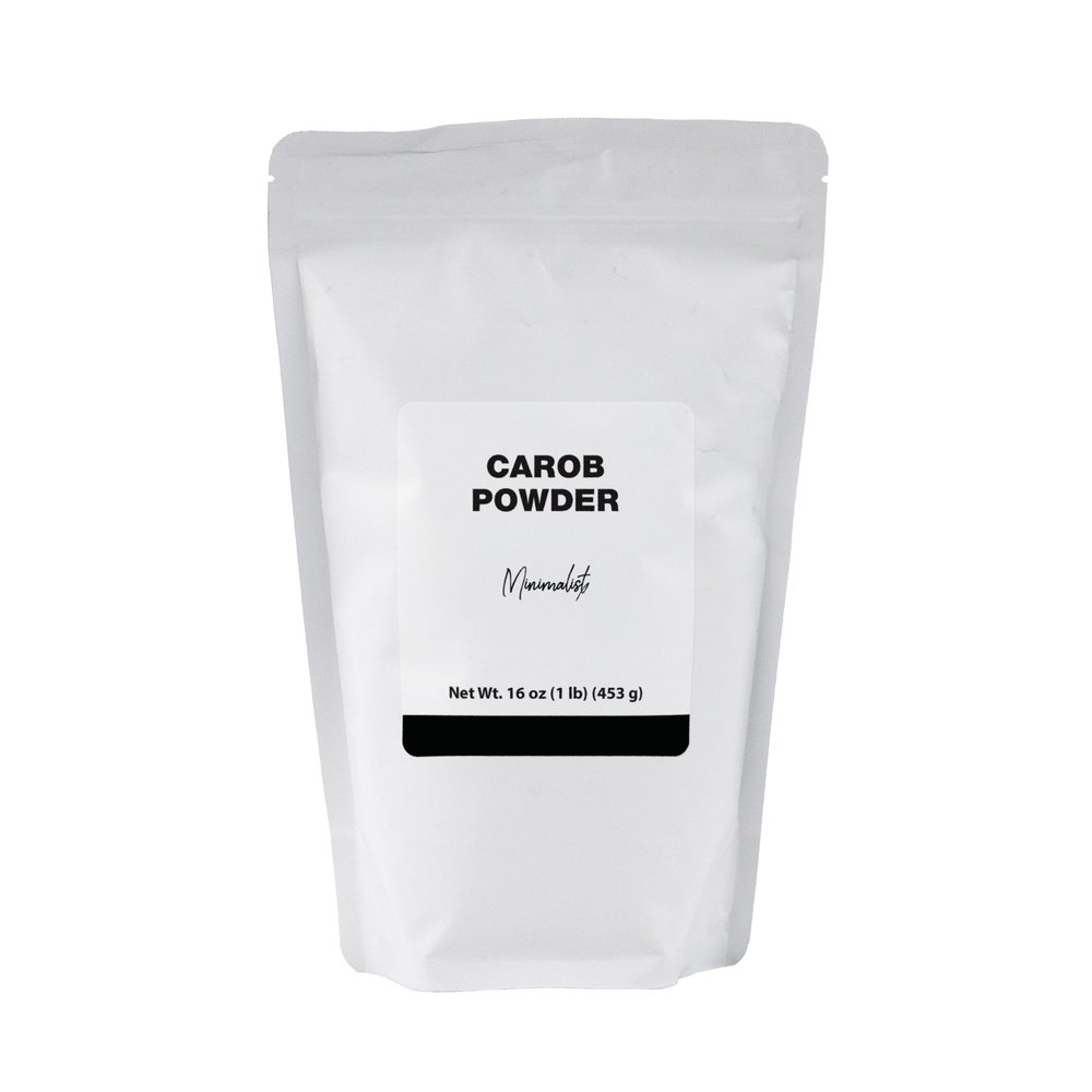 Minimalist Carob Powder, Ideal for Baking and Smoothies, Packaged for Convenience in a Resealable Bag (1 Pound)